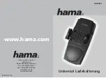 Предварительный просмотр 1 страницы Hama 00089321 Quick Start Manual