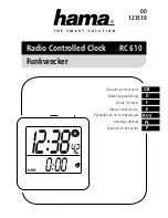 Hama 00123139 RC 610 Operating Instructions Manual preview