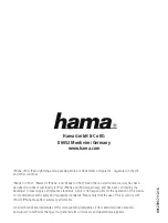 Предварительный просмотр 31 страницы Hama 00123937 Operating Instructions Manual