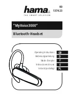 Hama 00137423 "MyVoice3000" Operating Instructions Manual preview