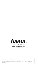 Предварительный просмотр 6 страницы Hama 00173677 Operating Instructions Manual