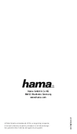 Предварительный просмотр 48 страницы Hama 00176878 Operating Instructions Manual