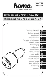 Hama 00183322 Operating Instructions Manual предпросмотр