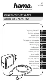 Hama 00183326 Operating Instructions Manual preview