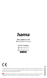 Предварительный просмотр 1 страницы Hama 00184129 Operating Instructions Manual