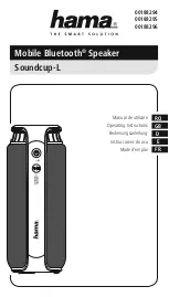 Preview for 1 page of Hama 00188294 Operating Instructions Manual