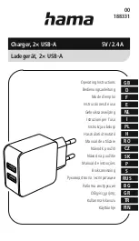 Preview for 2 page of Hama 00188331 Operating Instructions Manual