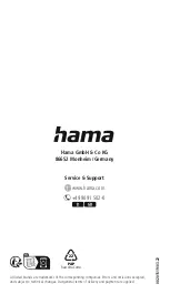 Предварительный просмотр 22 страницы Hama 00201519 Operating Instructions Manual