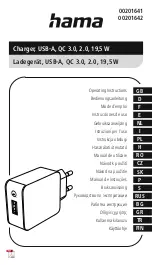 Hama 00201641 Operating Instructions Manual предпросмотр