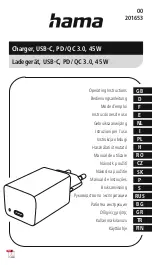 Hama 00201653 Operating Instructions Manual предпросмотр