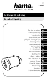 Предварительный просмотр 1 страницы Hama 00210579 Operating Instructions Manual