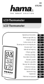Hama 075298 Operating Instructions Manual preview