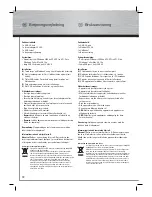 Предварительный просмотр 13 страницы Hama 102194 Operating	 Instruction