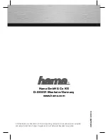 Hama 104951 Operating Instructions Manual preview