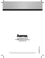 Preview for 8 page of Hama 108304 Operating	 Instruction