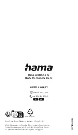 Предварительный просмотр 56 страницы Hama 176634 Operating Instructions Manual