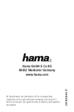 Preview for 103 page of Hama 176932 Operating Instructions Manual