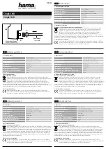 Предварительный просмотр 1 страницы Hama 179507 Operating	 Instruction