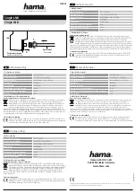 Предварительный просмотр 2 страницы Hama 179507 Operating	 Instruction