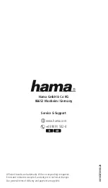 Preview for 36 page of Hama 183230 Operating Instructions Manual