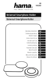 Предварительный просмотр 1 страницы Hama 183283 Operating Instructions Manual