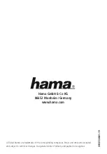 Предварительный просмотр 22 страницы Hama 183346 Operating Instructions Manual