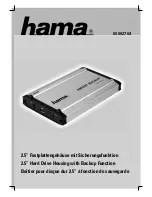 Preview for 2 page of Hama 2.5" Hard Drive Housing Operating	 Instruction