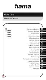 Preview for 1 page of Hama 223181 Operating Instructions Manual