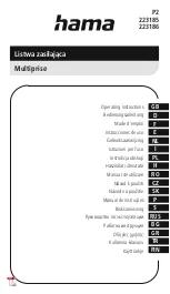 Hama 223185 Operating Instructions Manual предпросмотр