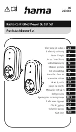 Hama 223581 Operating Instructions Manual предпросмотр