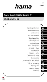 Hama 223619 Operating Instructions Manual предпросмотр