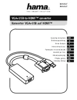 Preview for 1 page of Hama 39054547 Operating Instructions Manual