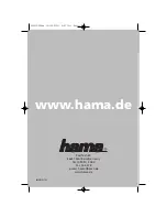 Предварительный просмотр 1 страницы Hama 49134 Operation Instruction Manual