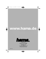 Предварительный просмотр 1 страницы Hama 62561 Operating Instructions Manual