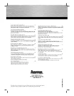 Preview for 1 page of Hama 90915 Operating Instructions Manual