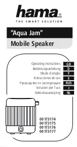 Hama Aqua Jam User Manual preview