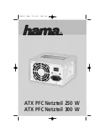 Предварительный просмотр 2 страницы Hama ATX PC Power Supply 250 W Operating Instructions Manual