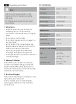 Preview for 4 page of Hama BA-2112 Operating Instructions Manual