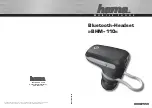 Preview for 1 page of Hama BHM-110 Operating	 Instruction