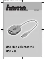 Предварительный просмотр 2 страницы Hama Bluetooth USB-Hub USB 2.0 Operating	 Instruction