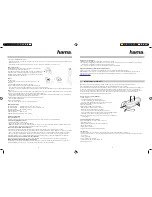 Preview for 4 page of Hama BTH-170 User Manual