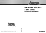 Preview for 1 page of Hama BTH-200 Operating Instructions Manual