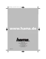 Hama Calculator Keypad Operation Instruction Manual preview