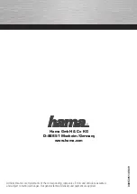 Hama Camera 00053911 Quick Start Manual preview