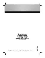 Hama CM-320 MF Operating Instructions Manual preview