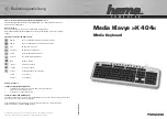 Hama Computer K 404 Operating	 Instruction preview