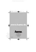 Предварительный просмотр 1 страницы Hama Digi 2.5 Operating Instructions Manual