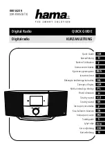 Hama DIR3510SCBTX Quick Manual preview