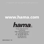 Предварительный просмотр 1 страницы Hama DMP-200 User Manual