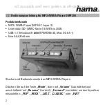 Предварительный просмотр 4 страницы Hama DMP-200 User Manual